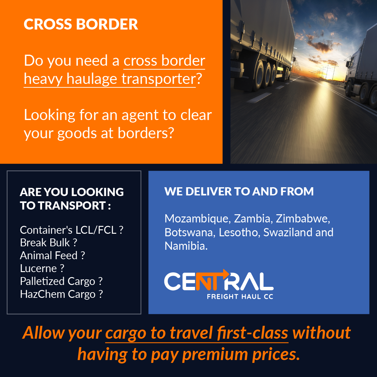 Cross Border Heavy Haulage Transporter